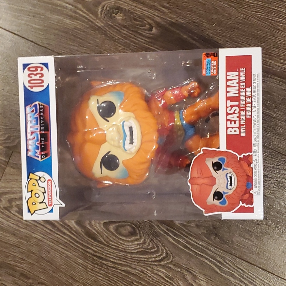 Masters Of The Universe Funko Pop #1039 BEAST MAN 10" 2020 Fall Convention